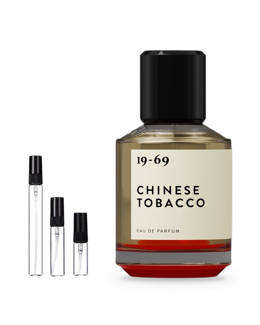 19-69 Chinese Tobacco sample – decant in a glass spray vial (2, 5 or 10 ml)