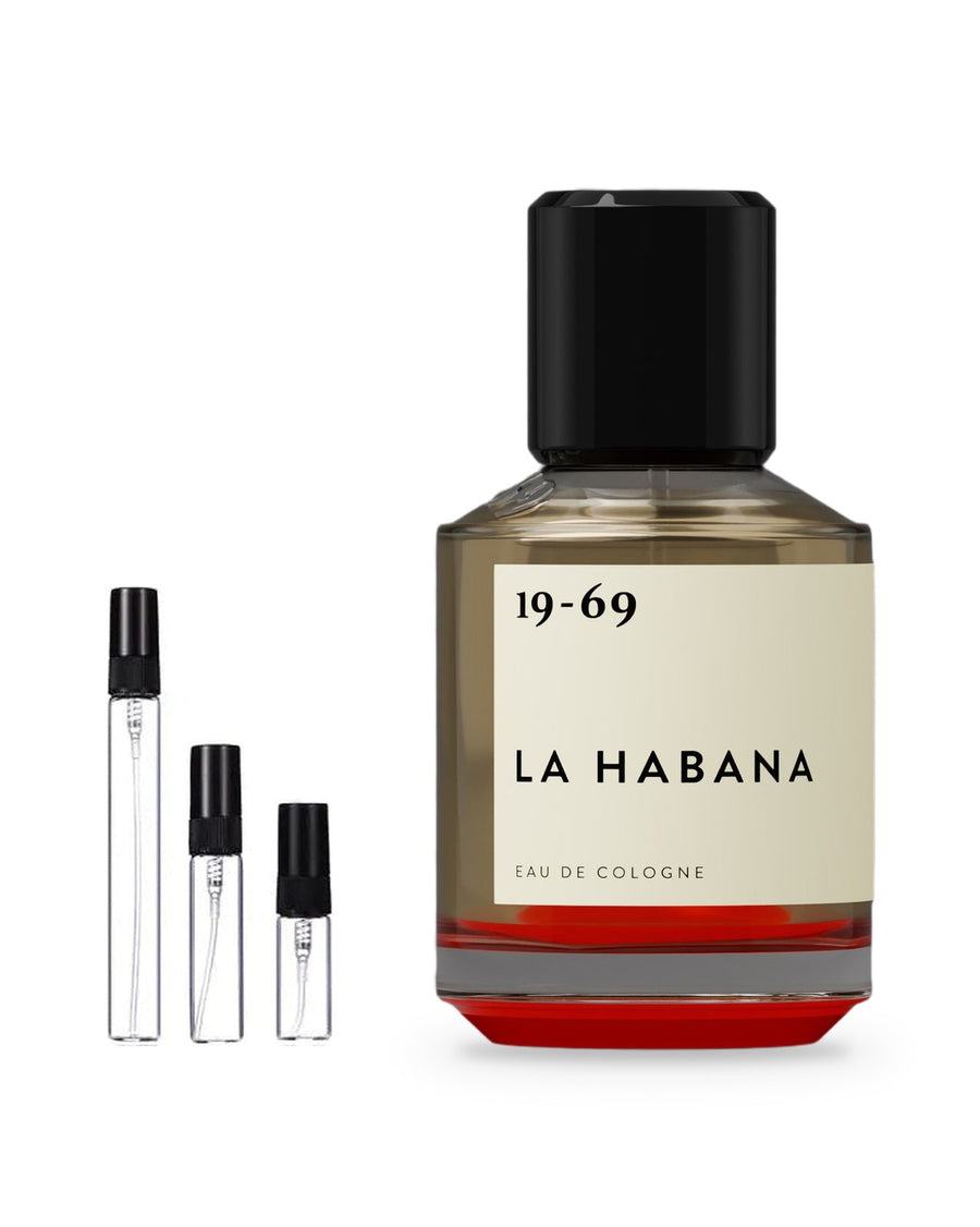 19-69 La Habana sample – decant in a glass spray vial (2, 5 or 10 ml)