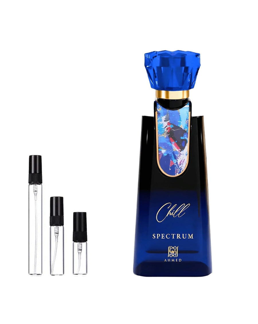Ahmed Al Maghribi Chill Spectrum sample – decant in a glass spray vial (2, 5 or 10 ml)