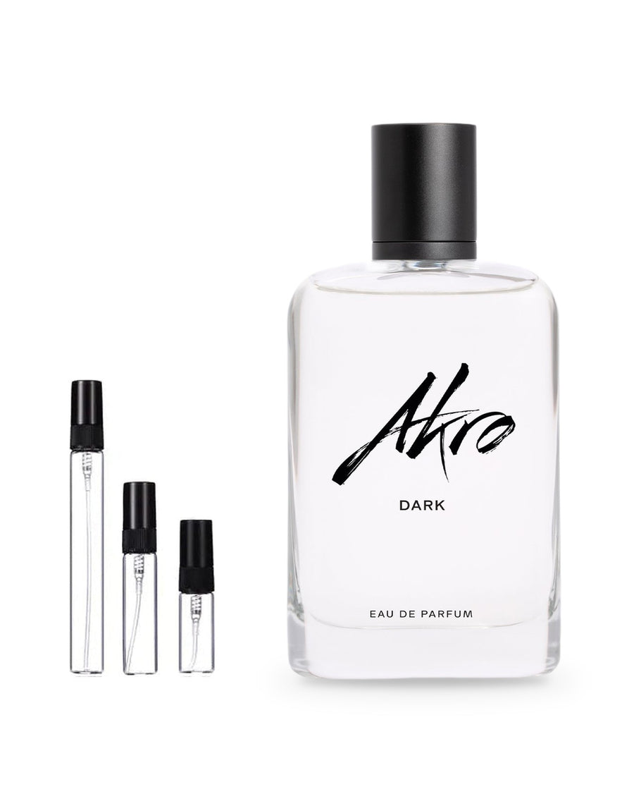 Akro Dark sample – decant in a glass spray vial (2, 5 or 10 ml)