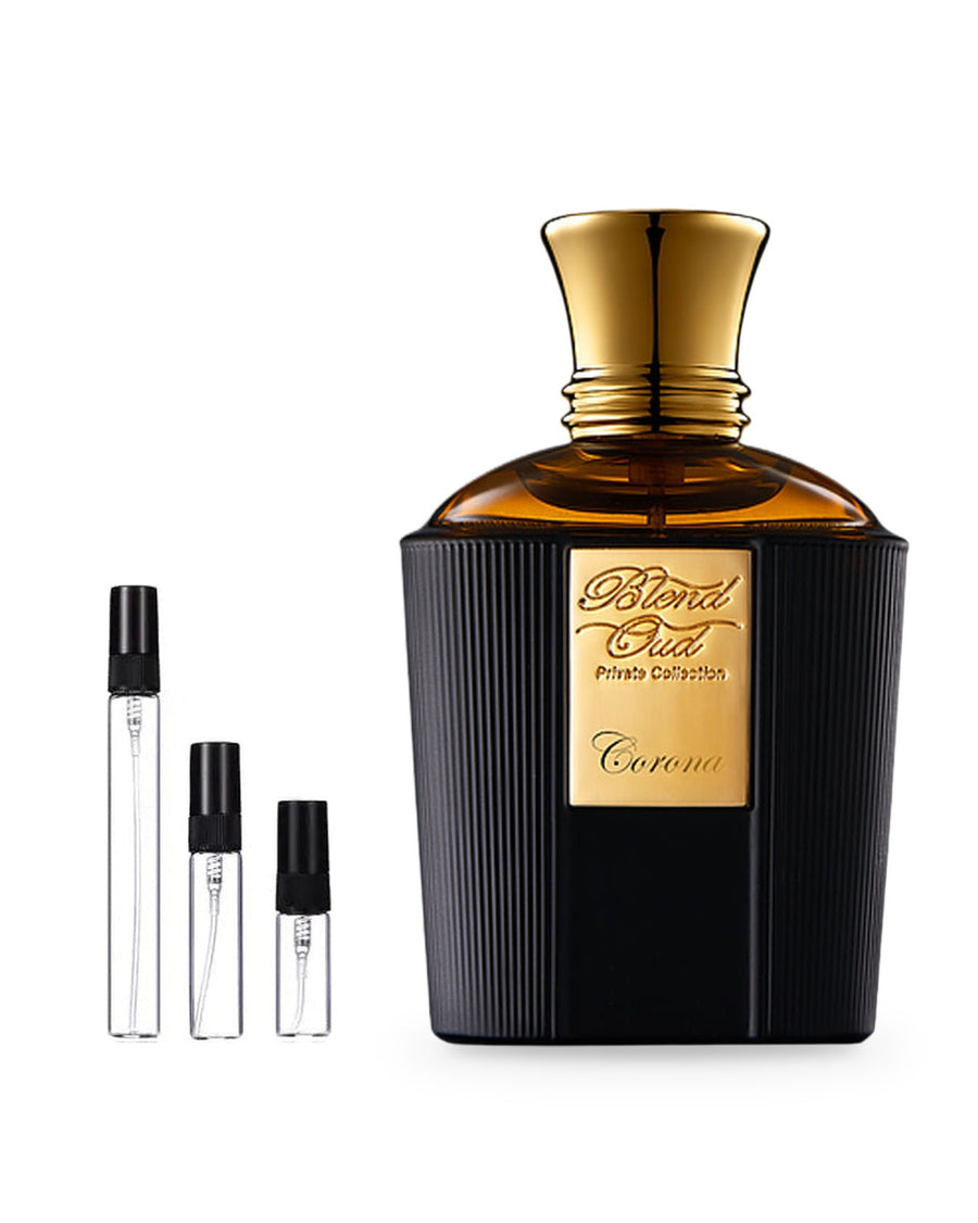 Blend Oud Corona sample – decant in a glass spray vial (2, 5 or 10 ml)