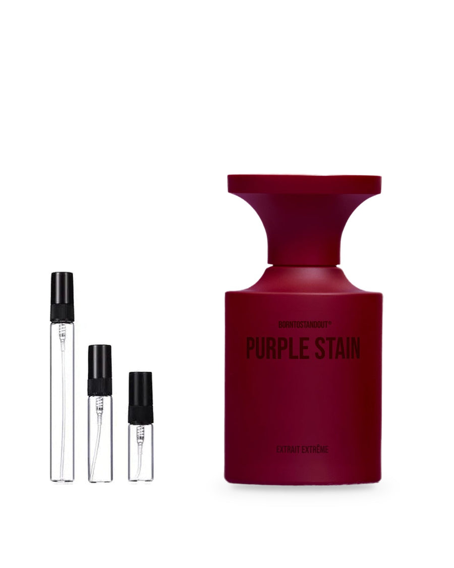 BORNTOSTANDOUT Purple Stain sample – decant in a glass spray vial (2, 5 or 10 ml)