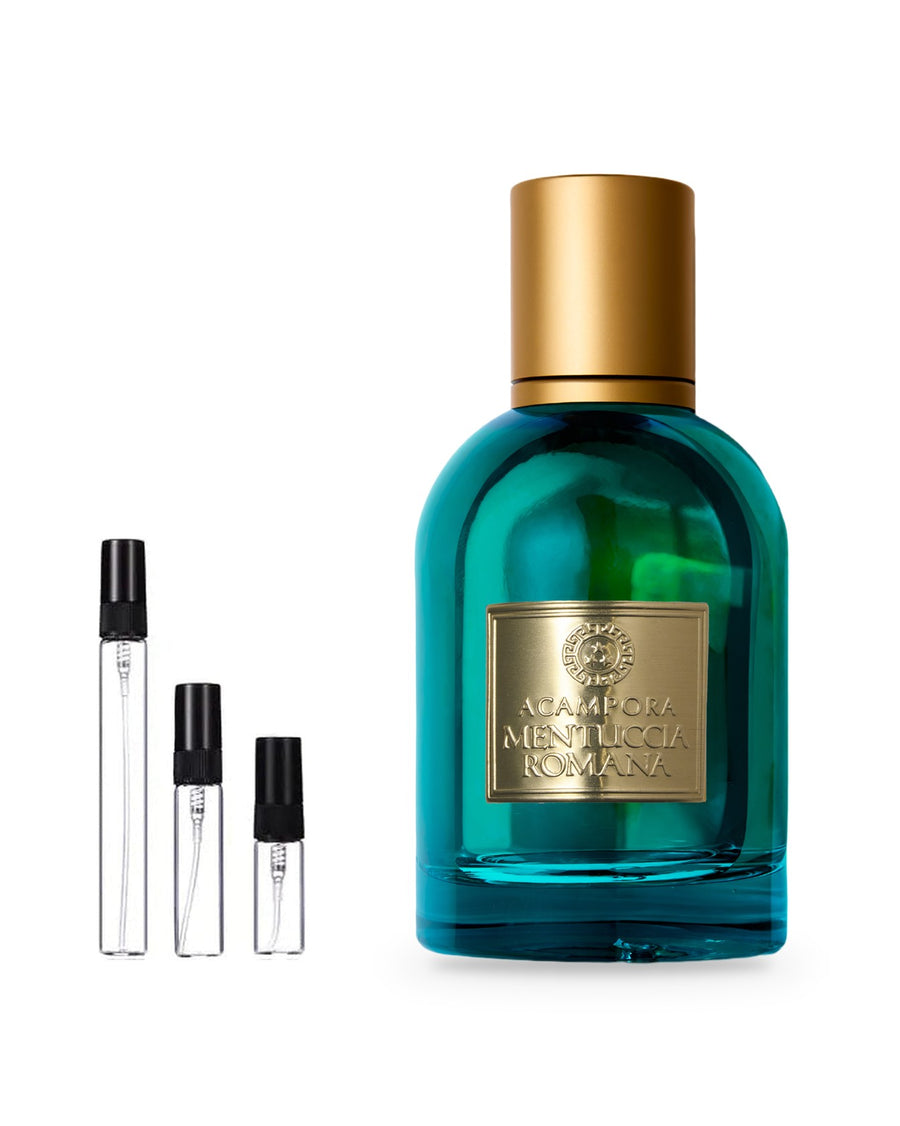 Bruno Acampora Mentuccia Romana sample – decant in a glass spray vial (2, 5 or 10 ml)