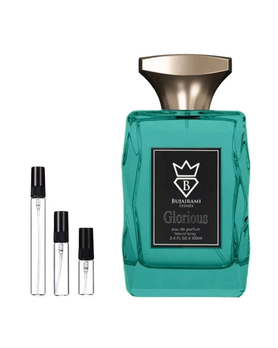 Bujairami Glorious sample – decant in a glass spray vial (2, 5 or 10 ml)