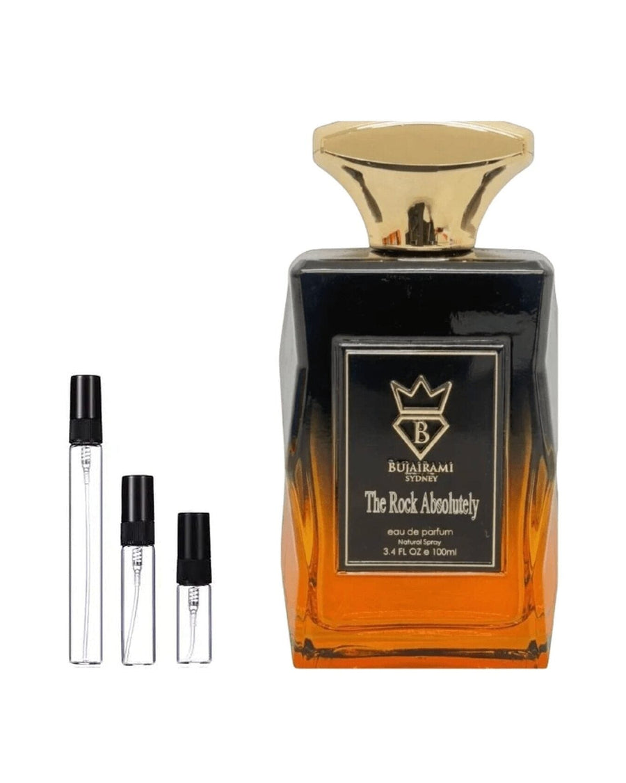 Bujairami The Rock Absolutely sample – decant in a glass spray vial (2, 5 or 10 ml)