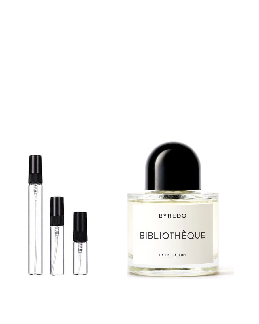 Byredo Bibliothèque sample – decant in a glass spray vial (2, 5 or 10 ml)