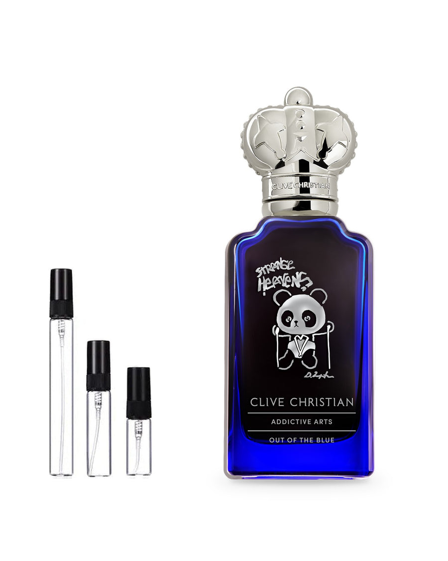 Clive Christian Strange Heavens Out Of The Blue sample – decant in a glass spray vial (2, 5 or 10 ml)