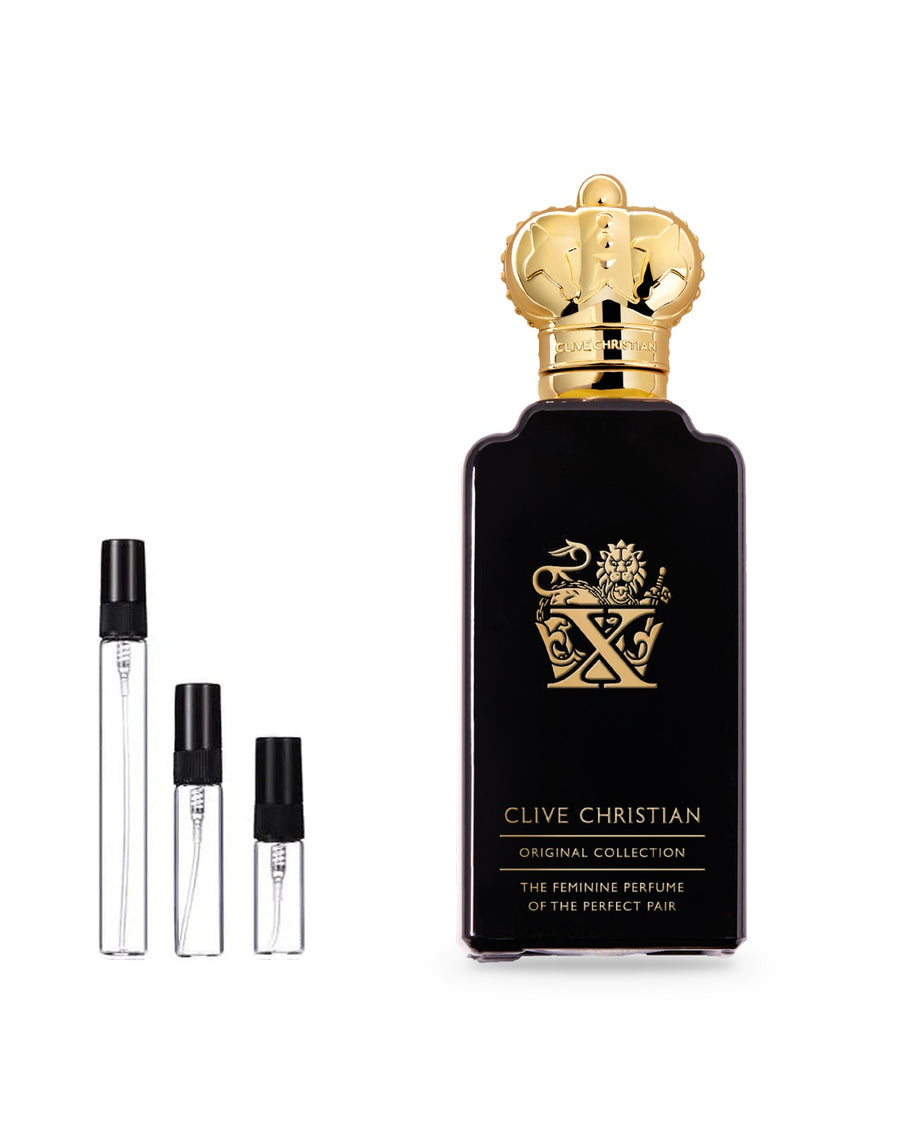 Clive Christian X Feminine sample – decant in a glass spray vial (2, 5 or 10 ml)