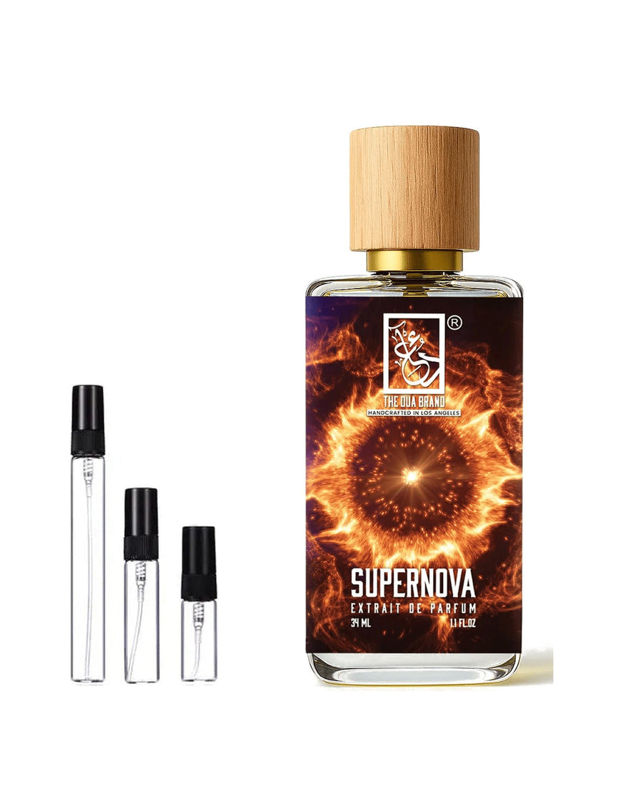 Dua Fragrances Dua Supernova Extrait sample – decant in a glass spray vial (2, 5 or 10 ml)