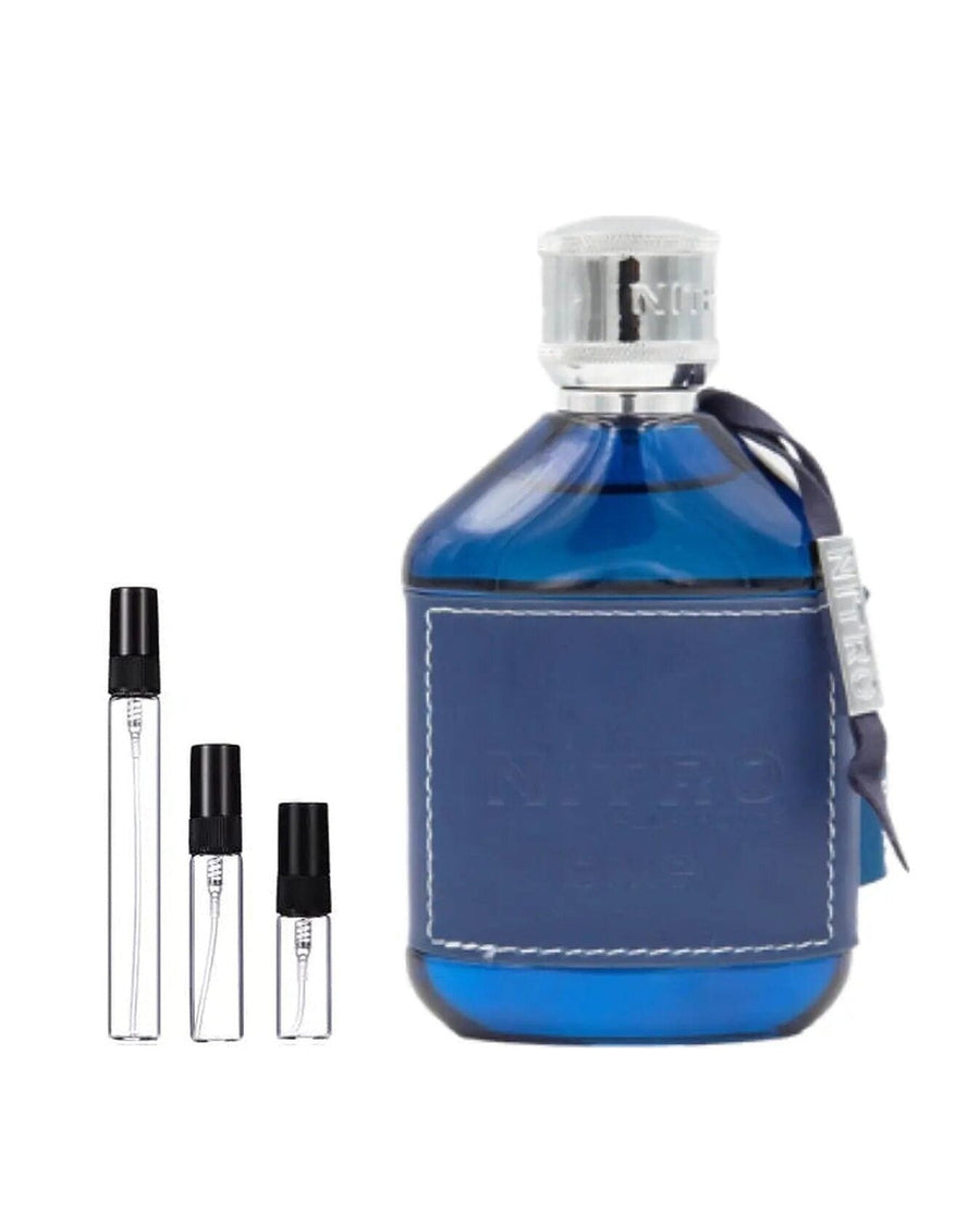 Dumont Nitro Blue sample – decant in a glass spray vial (2, 5 or 10 ml)