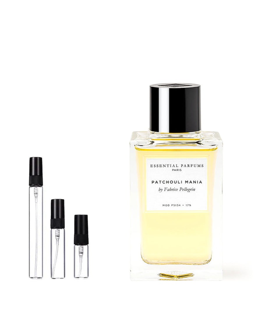 Essential Parfums Patchouli Mania sample – decant in a glass spray vial (2, 5 or 10 ml)