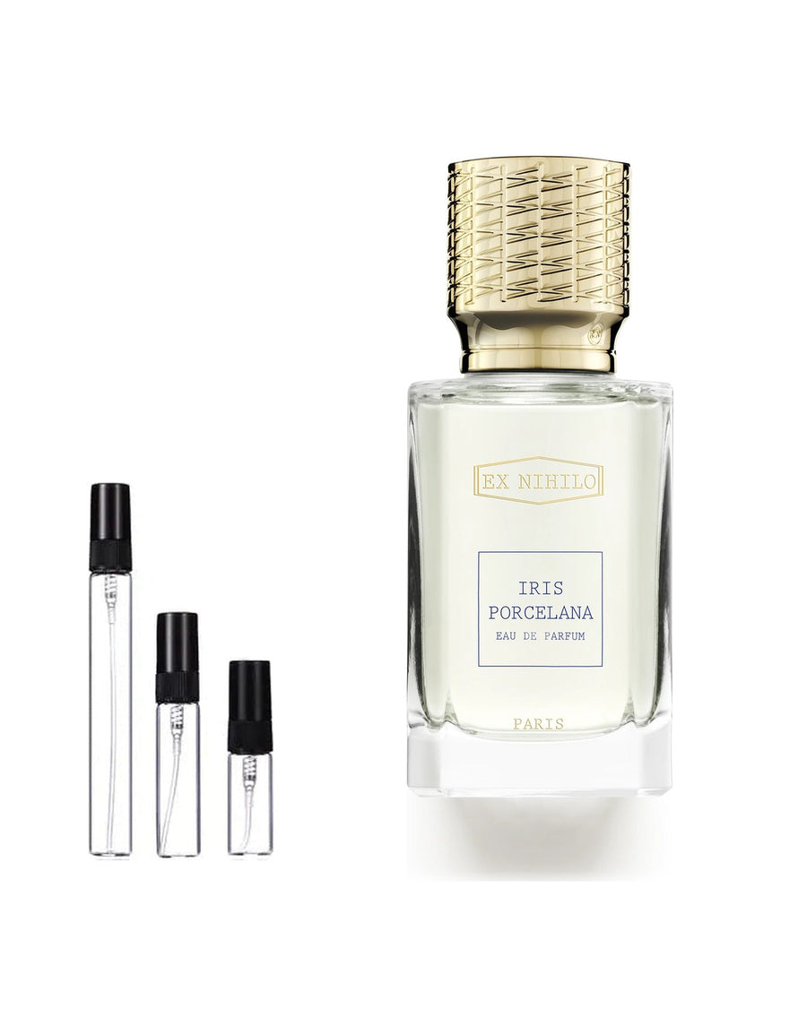Ex Nihilo Iris Porcelana sample – decant in a glass spray vial (2, 5 or 10 ml)