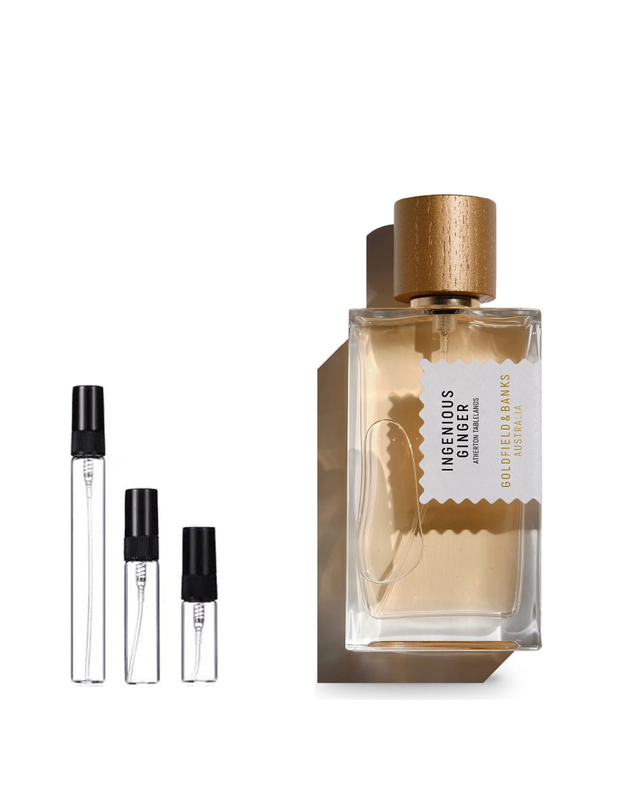Goldfield & Banks Ingenious Ginger sample – decant in a glass spray vial (2, 5 or 10 ml)