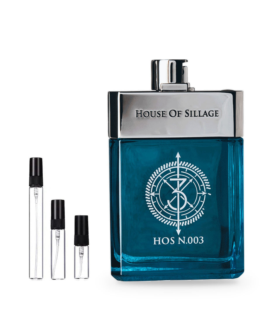 House of Sillage Hos N.003 sample – decant in a glass spray vial (2, 5 or 10 ml)