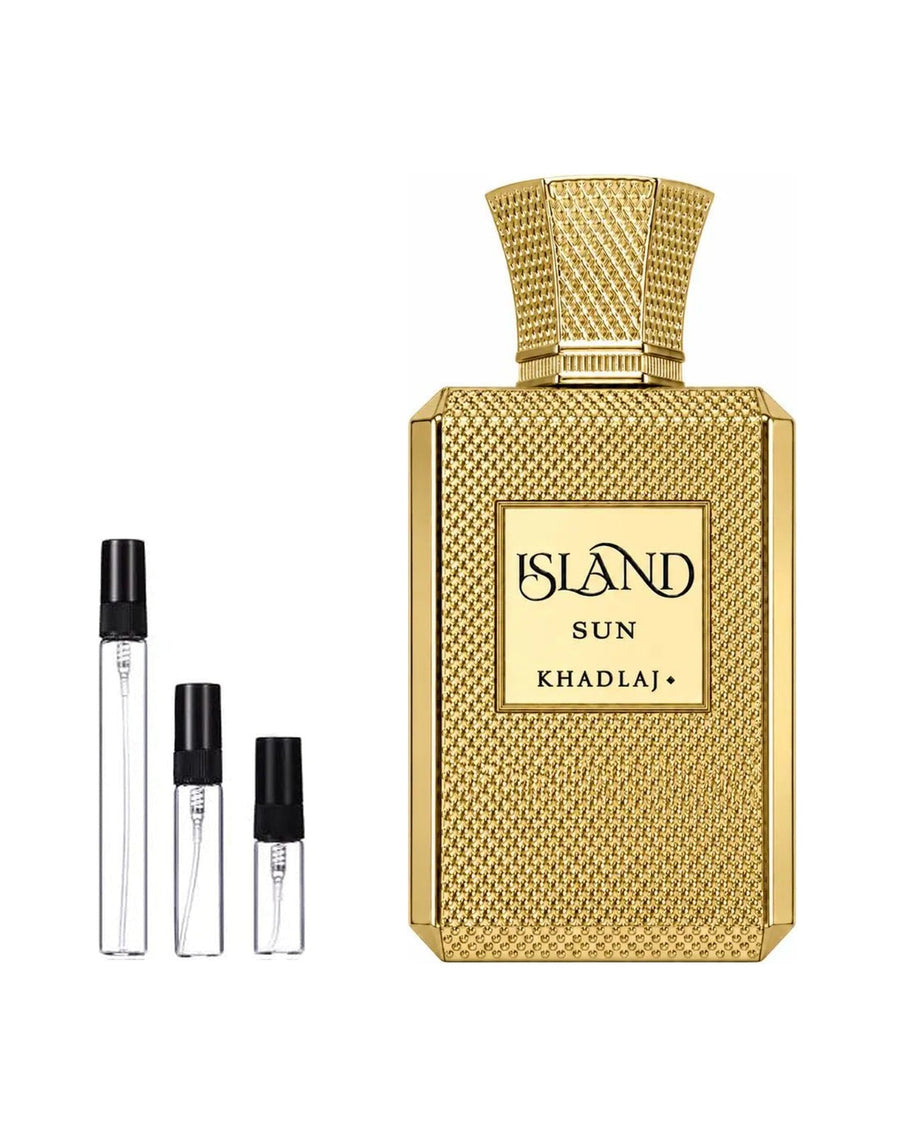 Khadlaj Island Sun sample – decant in a glass spray vial (2, 5 or 10 ml)