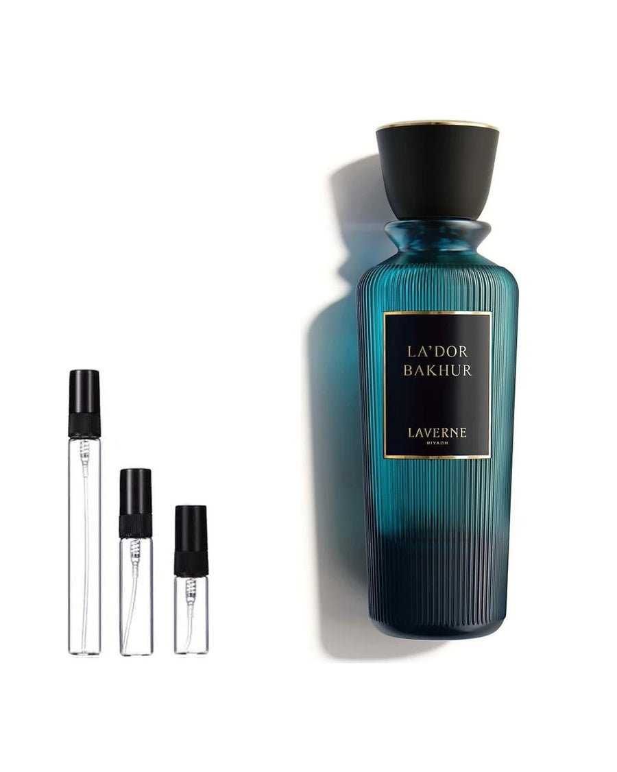Laverne La’Dor Bakhur sample – decant in a glass spray vial (2, 5 or 10 ml)