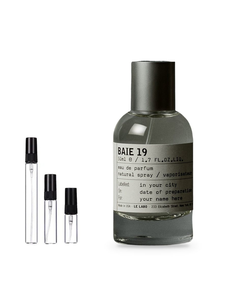 Le Labo Baie 19 sample – decant in a glass spray vial (2, 5 or 10 ml)