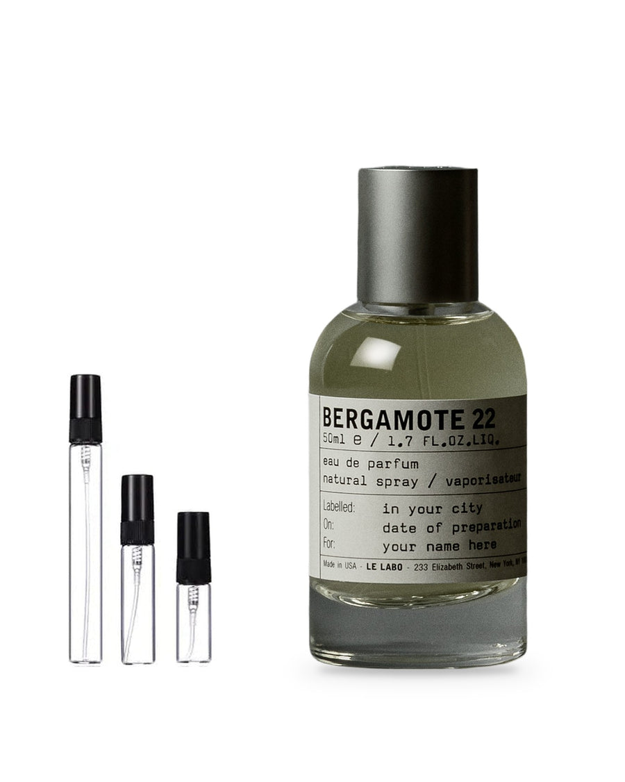Le Labo Bergamote 22 sample – decant in a glass spray vial (2, 5 or 10 ml)