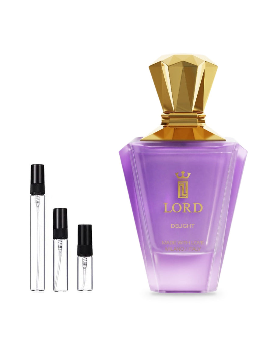 Lord Milano Delight sample – decant in a glass spray vial (2, 5 or 10 ml)