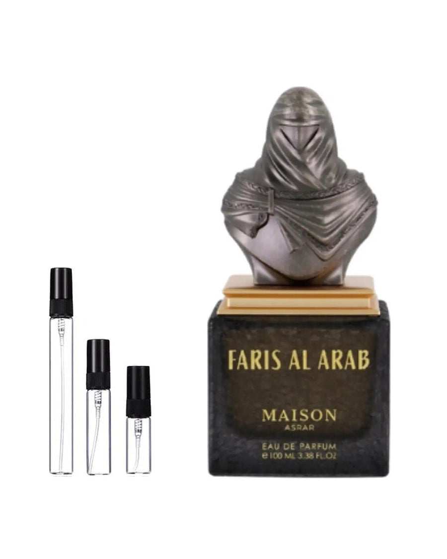 Maison Asrar Faris Al Arab sample – decant in a glass spray vial (2, 5 or 10 ml)