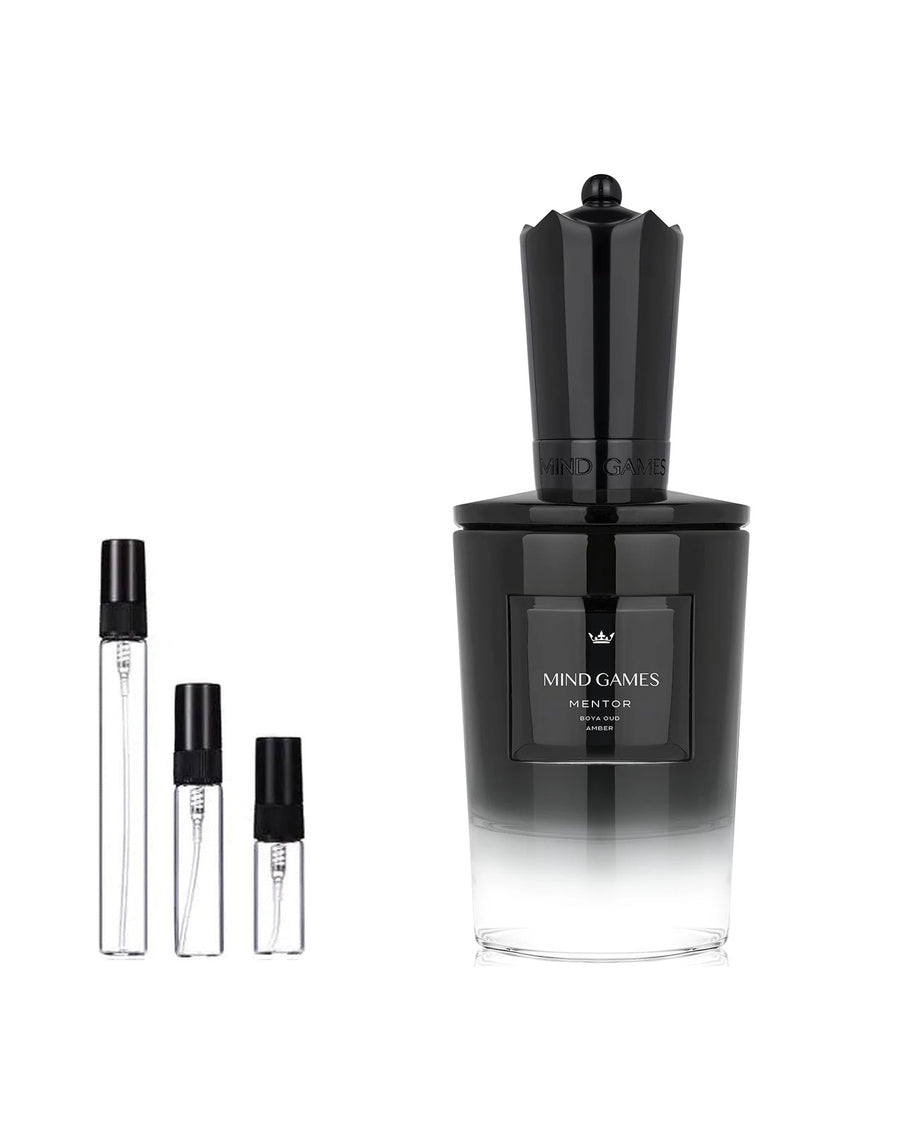 Mind Games Mentor sample – decant in a glass spray vial (2, 5 or 10 ml)