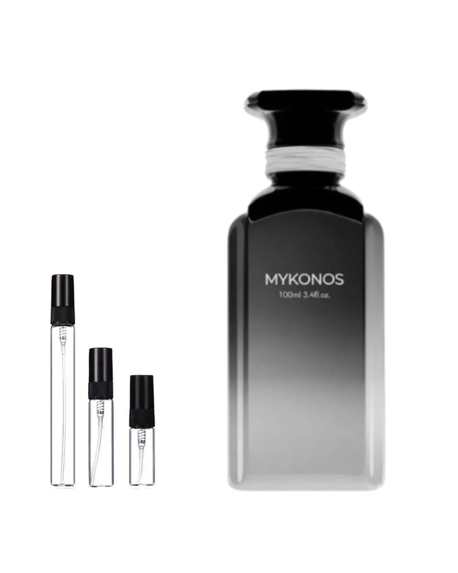 Mykonos California Signature sample – decant in a glass spray vial (2, 5 or 10 ml)