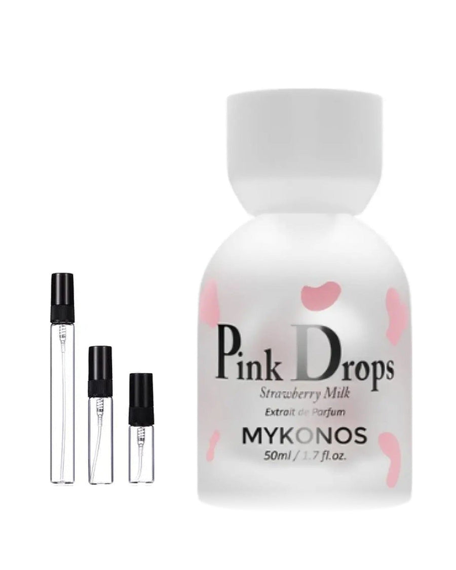 Mykonos Pink Drops sample – decant in a glass spray vial (2, 5 or 10 ml)