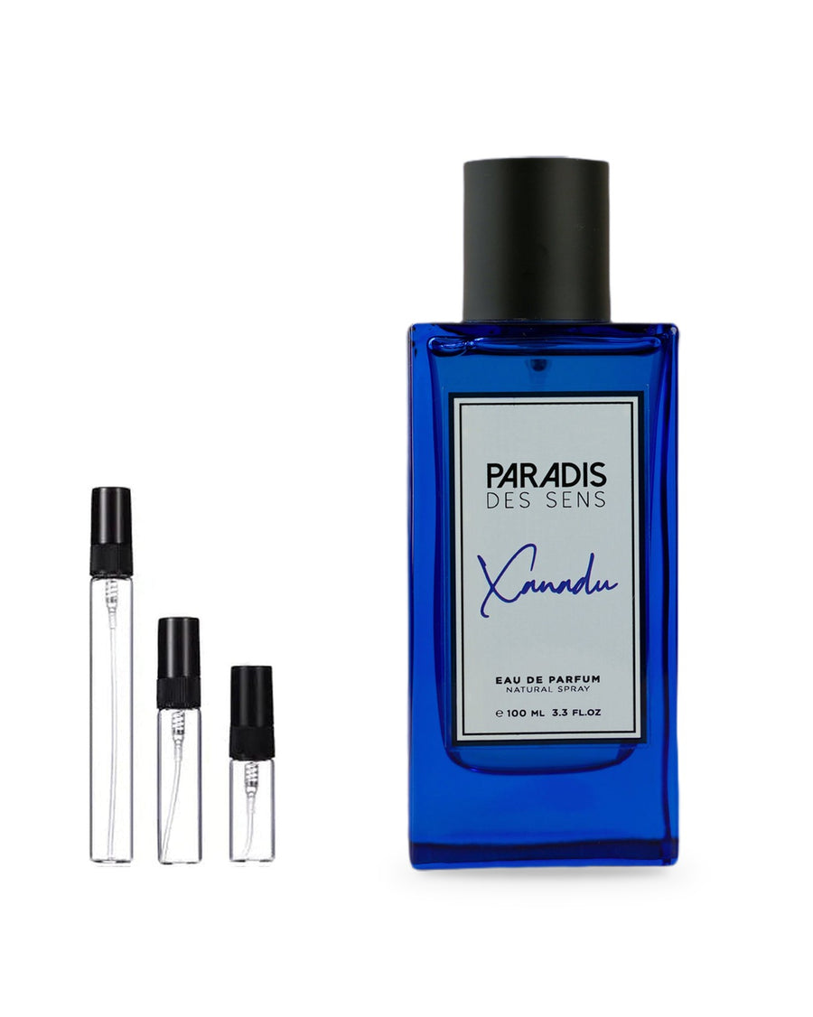 Paradis des Sens Xanadu sample – decant in a glass spray vial (2, 5 or 10 ml)