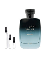 Rasasi Hawas Malibu sample – decant in a glass spray vial (2, 5 or 10 ml)