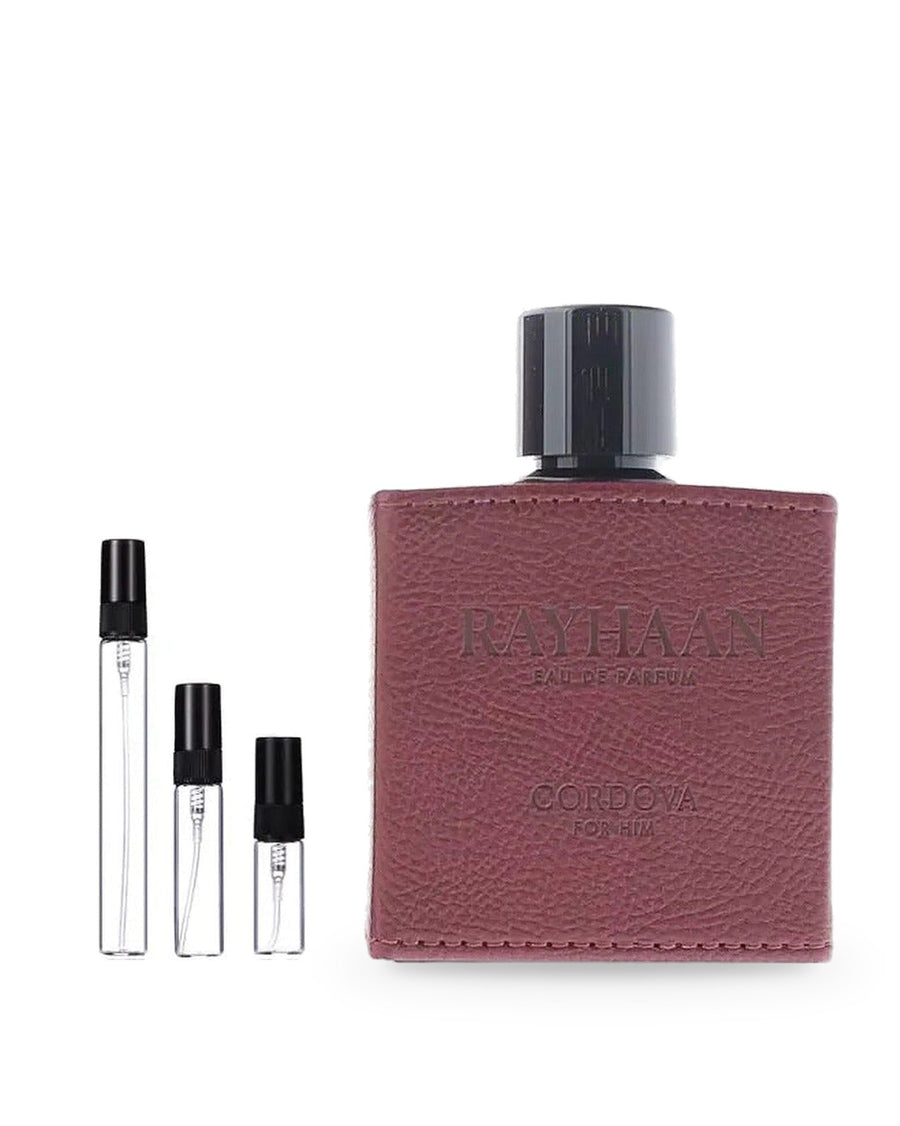 Rayhaan Cordova sample – decant in a glass spray vial (2, 5 or 10 ml)