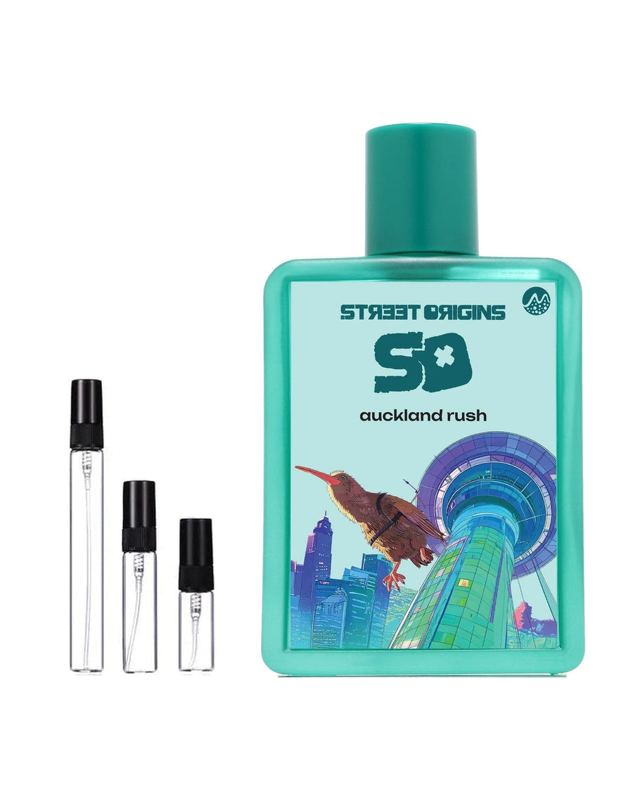 Street Origins Auckland Rush sample – decant in a glass spray vial (2, 5 or 10 ml)