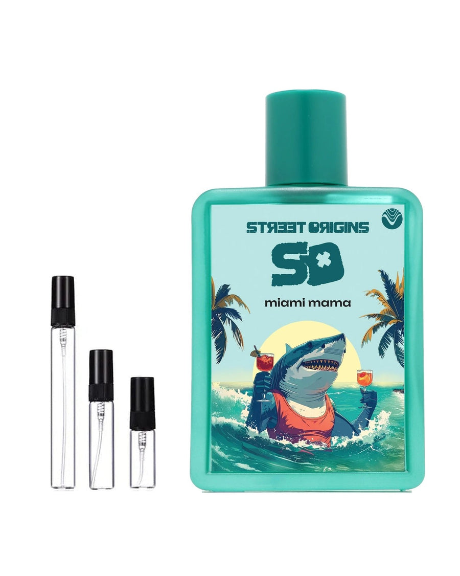 Street Origins Miami Mama sample – decant in a glass spray vial (2, 5 or 10 ml)
