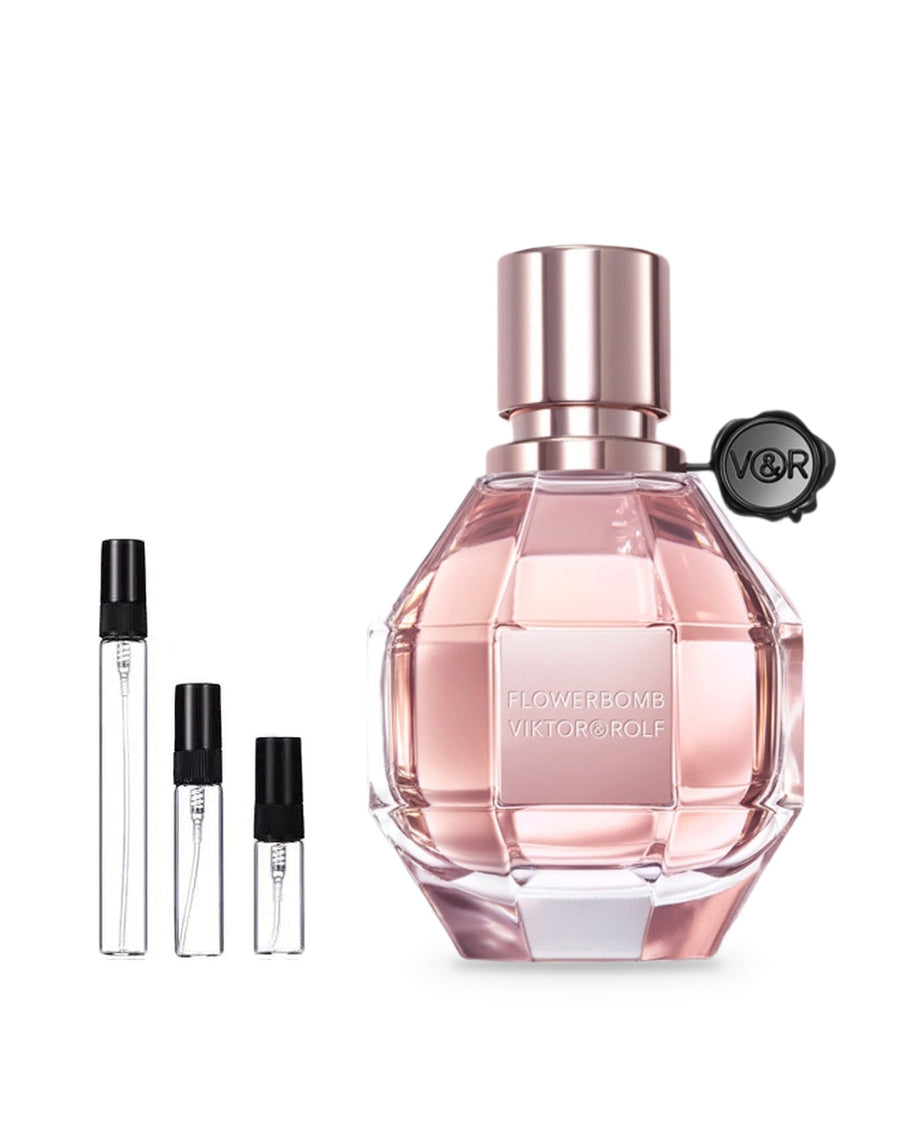 Viktor & Rolf Flowerbomb sample – decant in a glass spray vial (2, 5 or 10 ml)