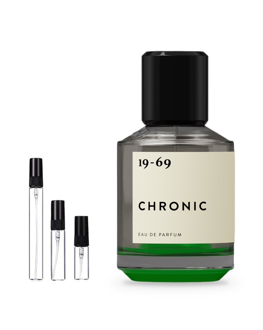 19-69 Chronic sample – decant in a glass spray vial (2, 5 or 10 ml)