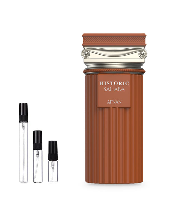 Afnan Historic Sahara sample – decant in a glass spray vial (2, 5 or 10 ml)