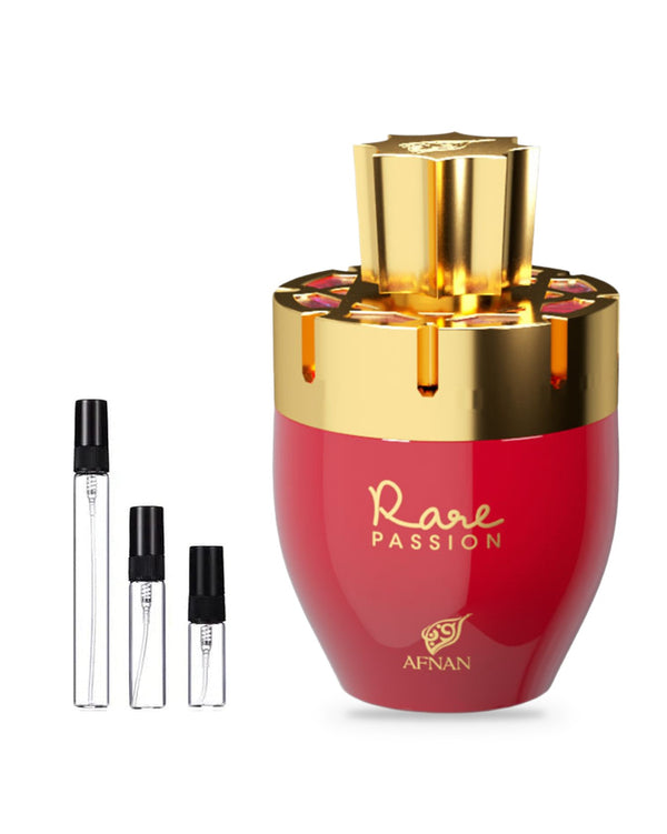 Afnan Rare Passion sample – decant in a glass spray vial (2, 5 or 10 ml)