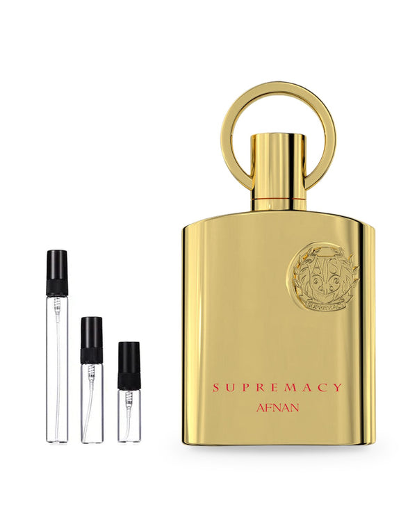 Afnan Supremacy Gold sample – decant in a glass spray vial (2, 5 or 10 ml)