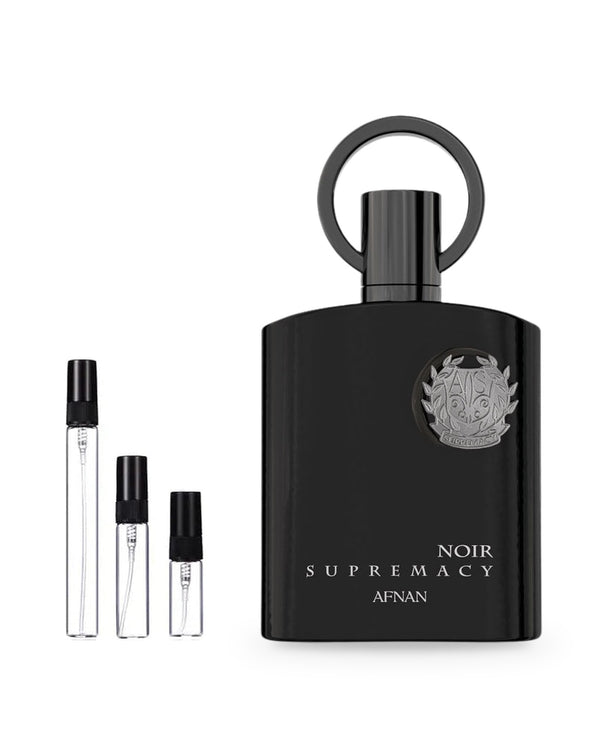 Afnan Supremacy Noir sample – decant in a glass spray vial (2, 5 or 10 ml)