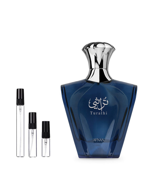 Afnan Turathi Blue sample – decant in a glass spray vial (2, 5 or 10 ml)