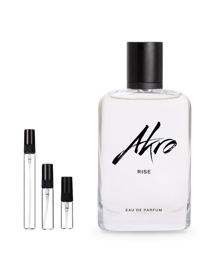 Akro Rise sample – decant in a glass spray vial (2, 5 or 10 ml)