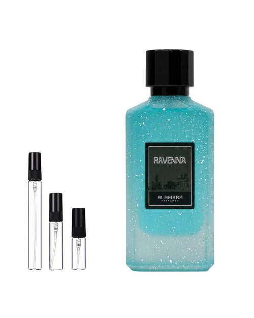 Al Ambra Ravenna sample – 10 ml decant in a glass spray vial