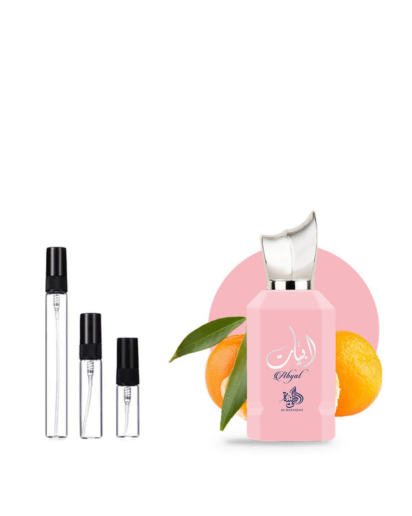 Al Wataniah Abyat sample – decant in a glass spray vial (2, 5 or 10 ml)