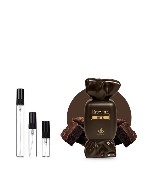 Al Wataniah Brownie Bite sample – decant in a glass spray vial (2, 5 or 10 ml)