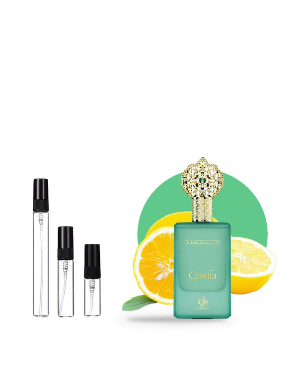 Al Wataniah Castilla sample – decant in a glass spray vial (2, 5 or 10 ml)
