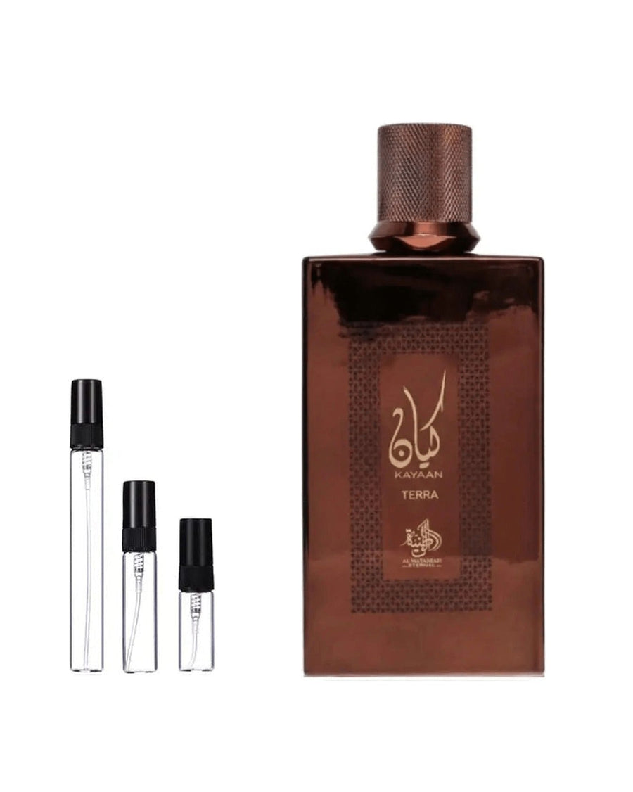 Al Wataniah Kayaan Terra sample – decant in a glass spray vial (2, 5 or 10 ml)