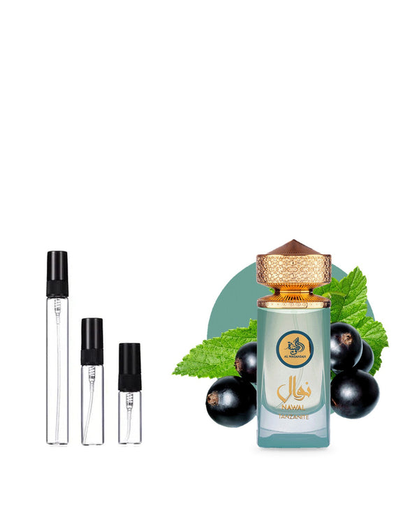 Al Wataniah Nawal Tanzanite sample – decant in a glass spray vial (2, 5 or 10 ml)