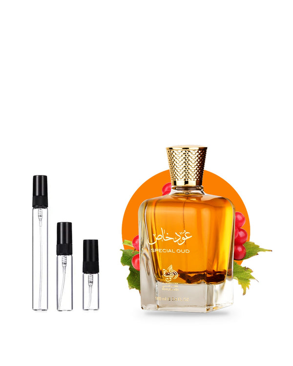 Al Wataniah Special Oud sample – decant in a glass spray vial (2, 5 or 10 ml)