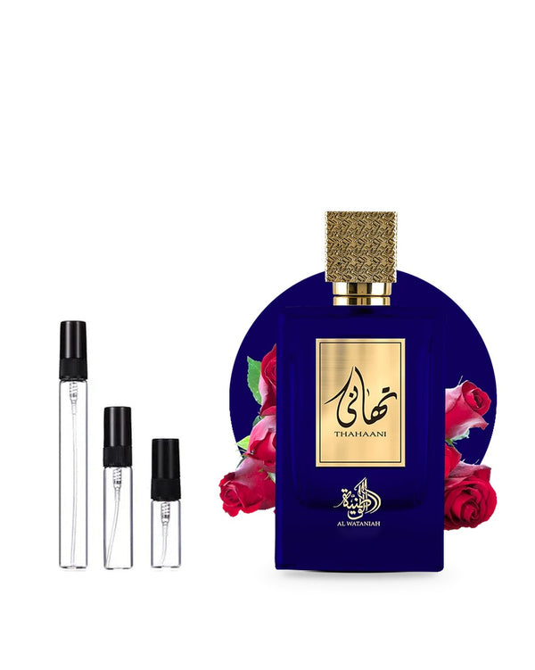 Al Wataniah Thahaani sample – decant in a glass spray vial (2, 5 or 10 ml)