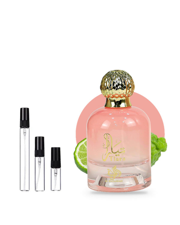 Al Wataniah Tiara Pink sample – decant in a glass spray vial (2, 5 or 10 ml)