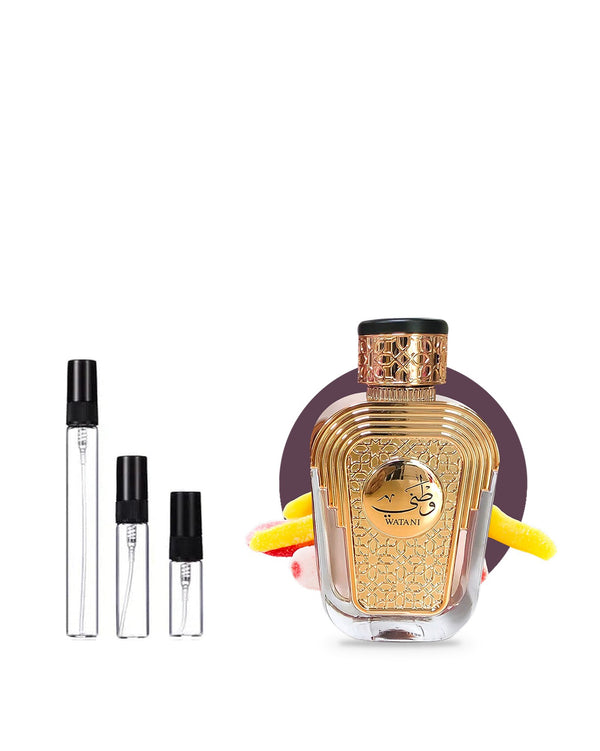 Al Wataniah Watani Purple sample – decant in a glass spray vial (2, 5 or 10 ml)